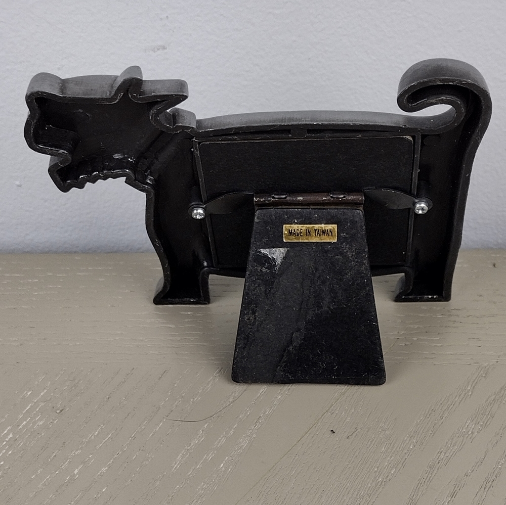 Vintage Pewter Dog Photo Frame - Picture 2 of 2